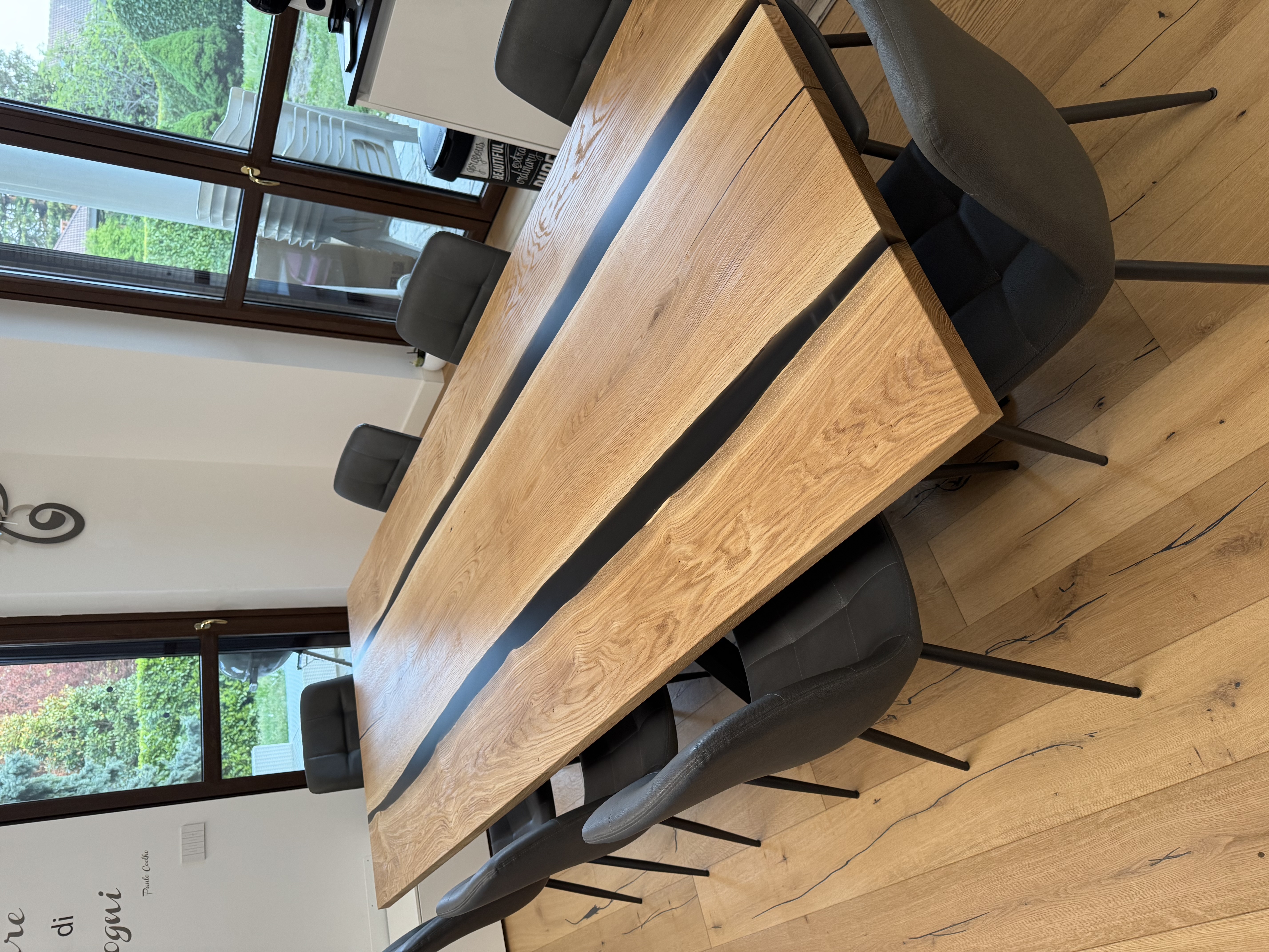 Rovere e Resina Fume' 250x100